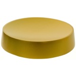Gedy YU11-87 Gold Finish Free Standing Round Soap Dish in Resin